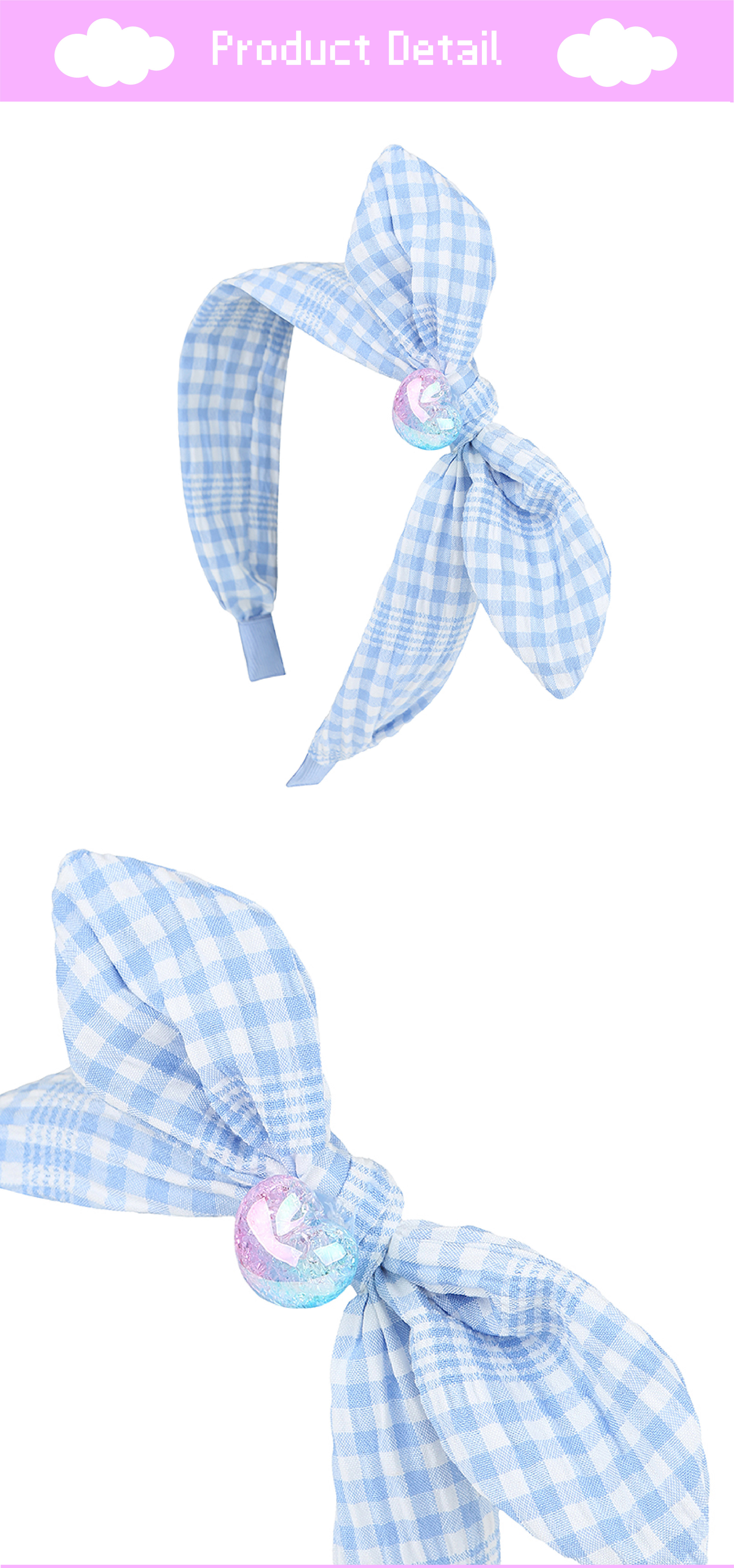 26SS 2차 P62DG5021 블루 체크 포숑 헤어밴드-05.jpg